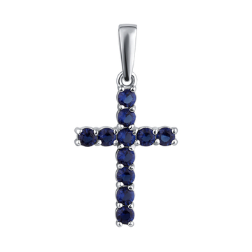 Подвеска крест Серебро