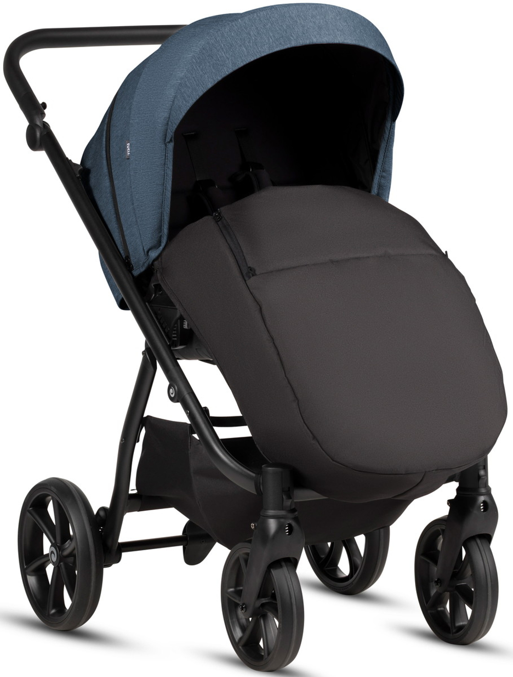Детская коляска Tutis Leo 3 Plus 4 в 1 с автокреслом Elo Lux EduSky Black и базой 1582288 Deep Blue