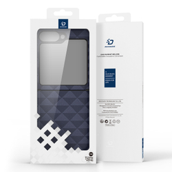 Складной чехол-книжка синего цвета от Dux Ducis для Samsung Z Flip 6, серия Fitt Series Case