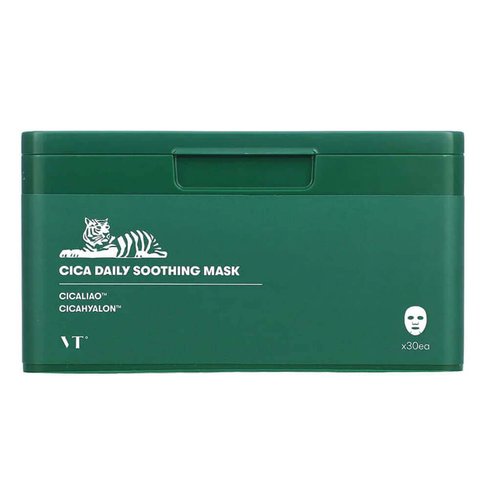 Набор успокаивающих, антикуперозных масок с центеллой VT Cosmetics Cica Daily Soothing Mask