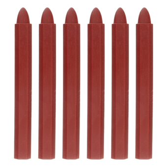 Мелки разметочные восковые красные, 120 мм, коробка 6 шт Matrix