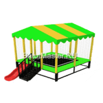 Батутная арена "Удачная полянка" с крышей 3x3x3 м