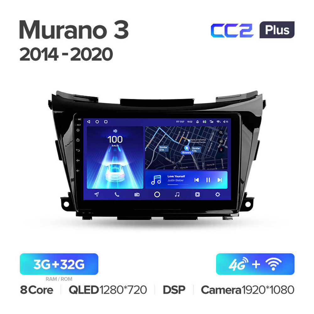 Teyes CC2 Plus 10.2" для Nissan Murano 2014-2020