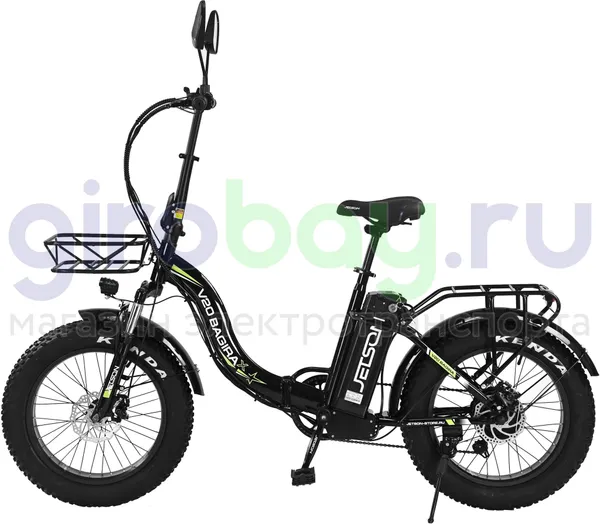 Электровелосипед Jetson V20 BAGIRA X (48v/25Ah) - Чёрный фото №5