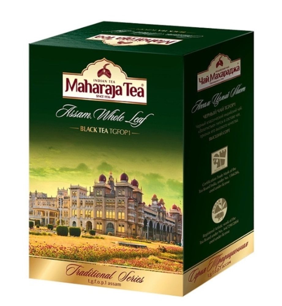 Чай чёрный Maharaja Tea Whole Leaf индийский байховый 100 г