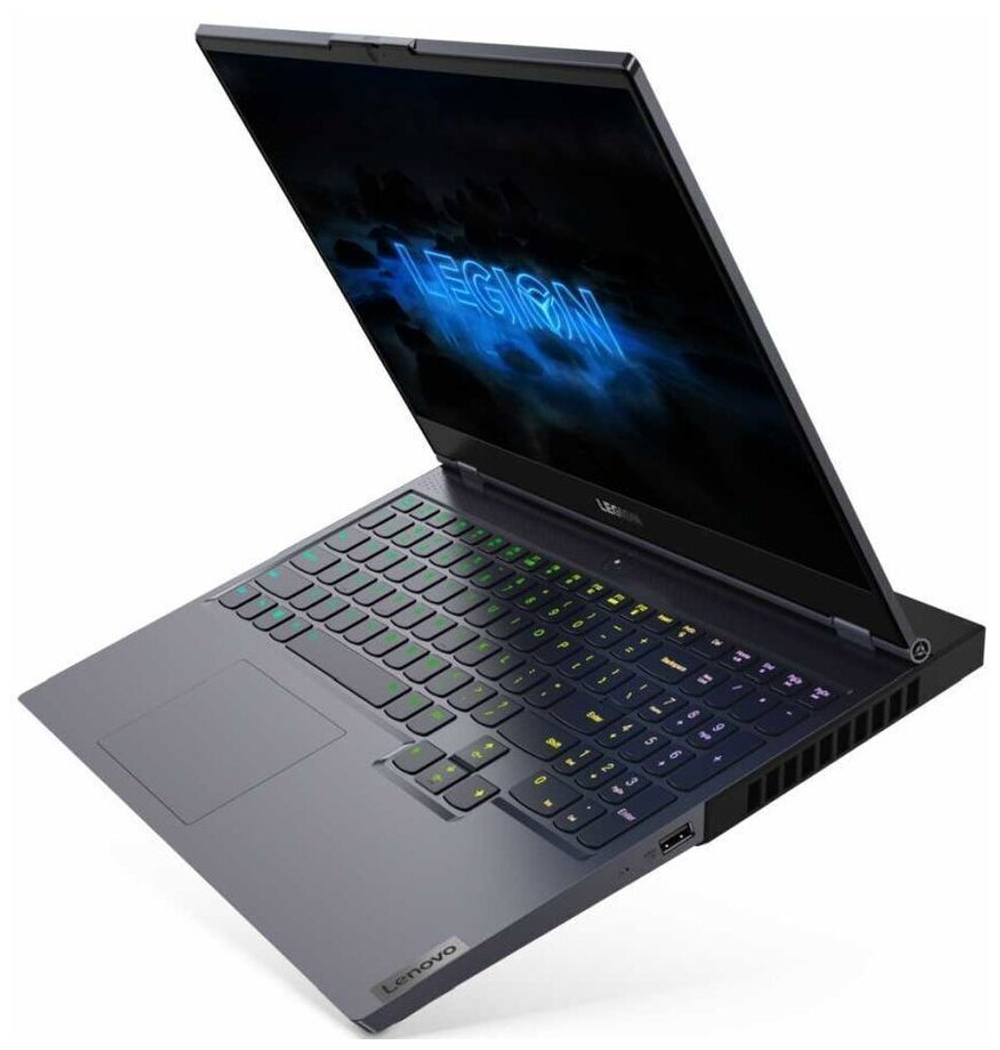 Ноутбук Lenovo Legion 7 16ACHg6 (82N6001LRK) 16"/AMD Ryzen 9 5900HX/RAM 32GB/SSD 1TB/NVIDIA RTX 3080 16GB/2560*1600/IPS/DOS/Подсветка кл-ры: RGB/черный. Состояние: B1