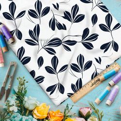 Ткань премиум мембрана минималистичные листья