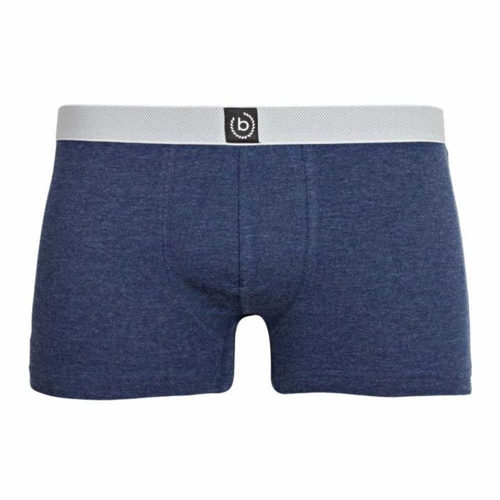 Мужские трусы боксеры темно-синие меланжевые BUGATTI 50013/6072 631