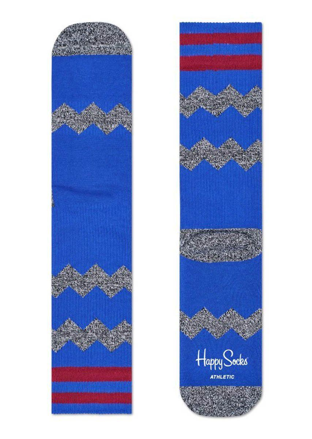 Носки унисекс Athletic Zig Stripe Sock с зигзагами (Размер: 29) (Цвет: синий)
