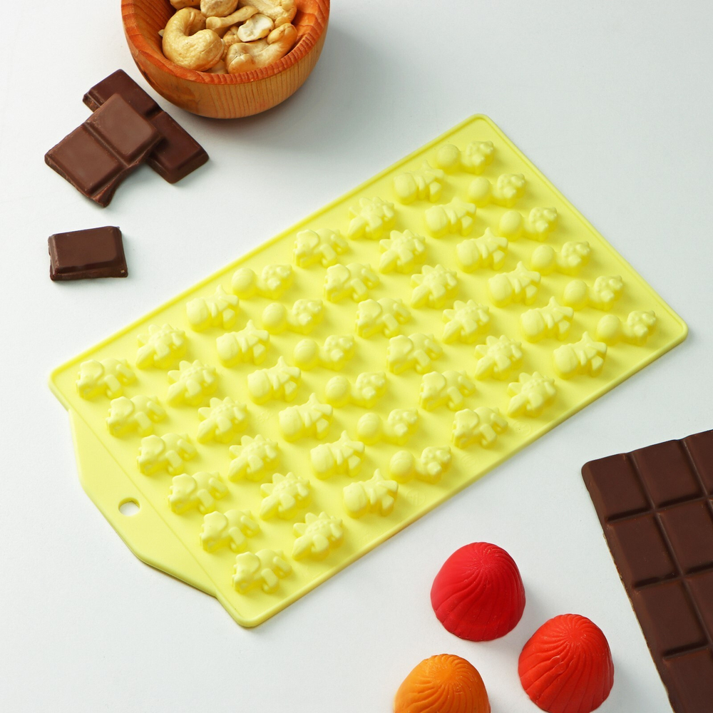 Форма для мармелада "Дино" 48 шт