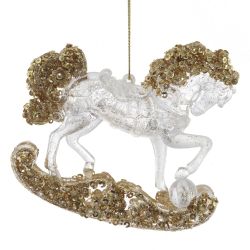 GAEM Украшение новогоднее "Лошадка", L11 W2 H10 см