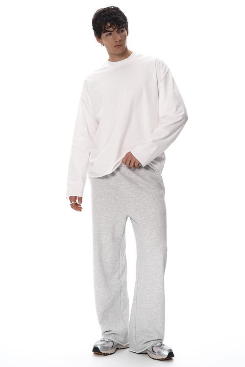 Футболка из футера б/н, унисекс, синий туман