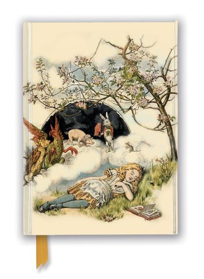 Bloknot \ Блокнот \ Notebook British Library: Alice Asleep, from Alice's Adventures in Wonderland (Foiled Journal)