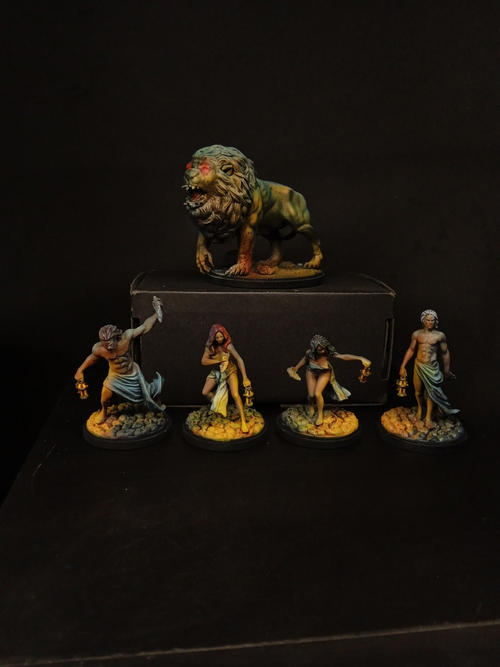 Кастомный заказ (покраска Kingdom death monster) (доп+3героя)(доп к Заказу 1648)