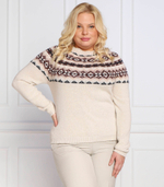 свитер arcano plus size Persona by Marina Rinaldi - кремовый(1364202)