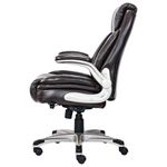 Кресло HAWASAN (ХАВАСАН) "Cruise EX-565", откидные подлокотники, рециклированная кожа, коричневое, 532973