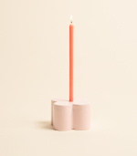Подсвечник под тонкую свечу — Кватро, розовый | Мария Кеслер
