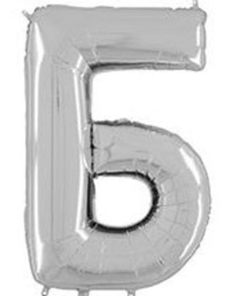 Буква "Б" серебро 65 см