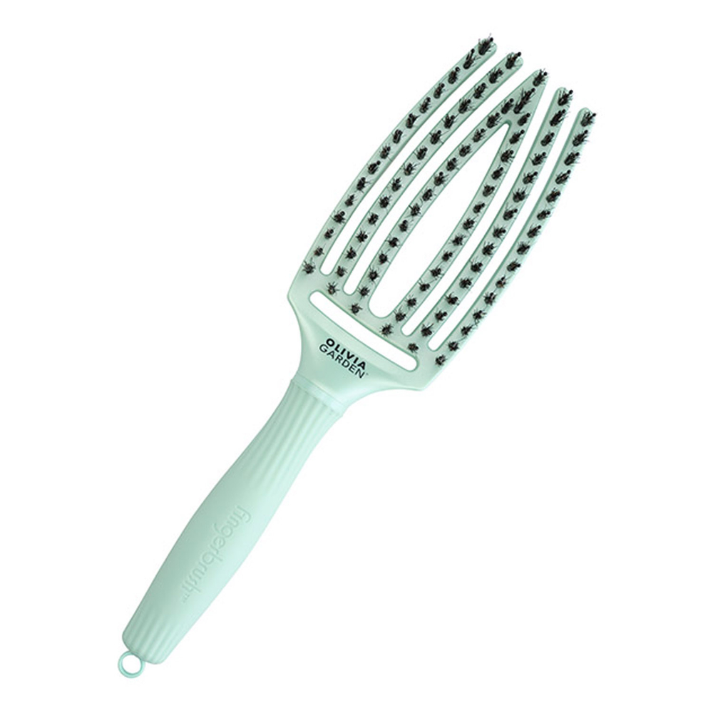 Olivia Garden Щетка Fingerbrush Boar&Nylon Arctic Teal ID1862