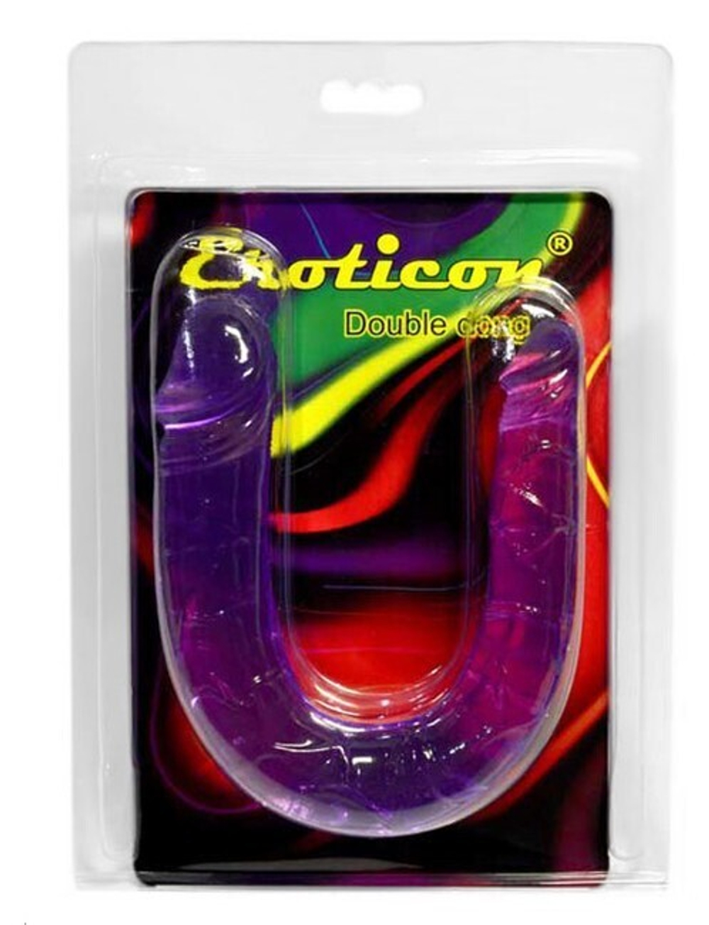 Фаллоимитатор двойной, анально-вагинальный, фиолетовый (Цвет: фиолетовый)