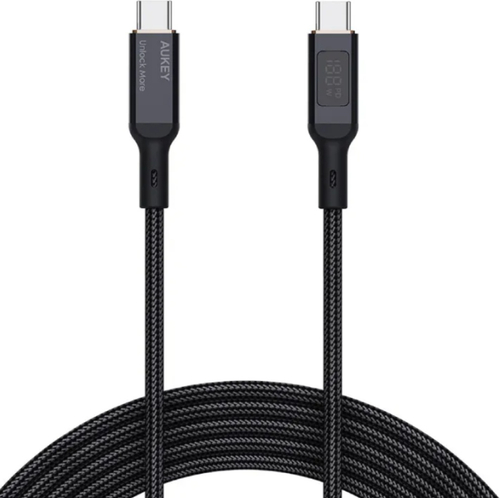 Кабель Aukey USB TypeC (M) черный