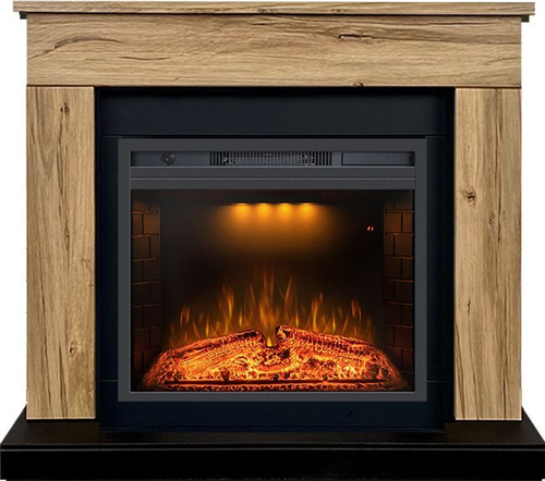 Каминокомплект Bergen 23 (Разборный) - Дуб галифакс с очагом Emerald 23