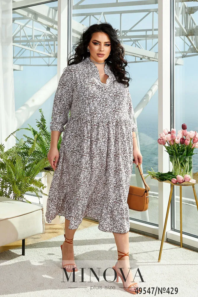 Платье 429-коричневый Minova