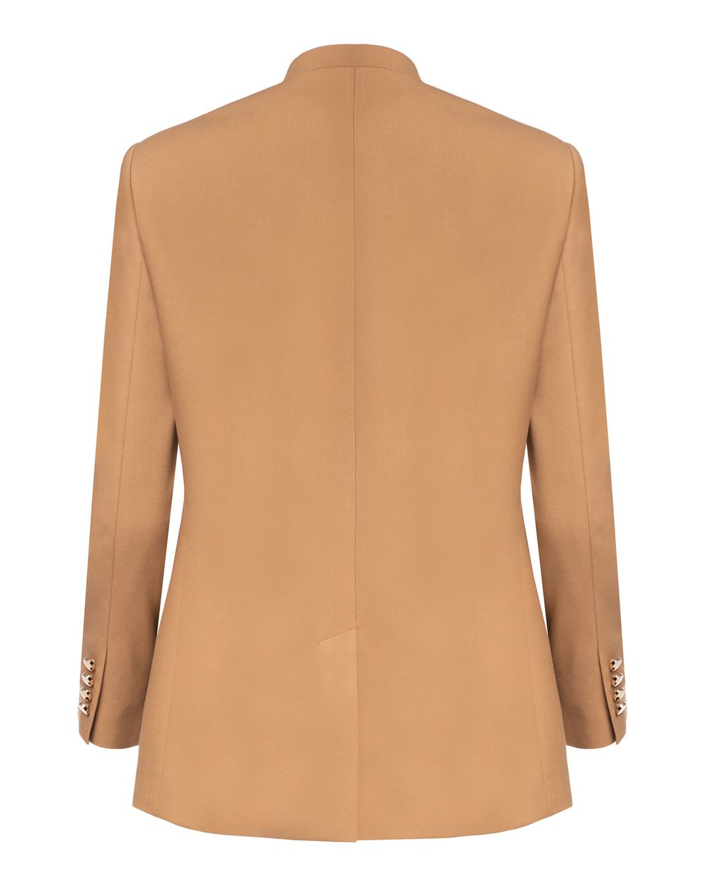 Пиджак без лацканов бежевый