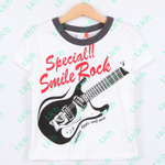 Футболка с принтом гитары и надписью "Special Smile Rock"