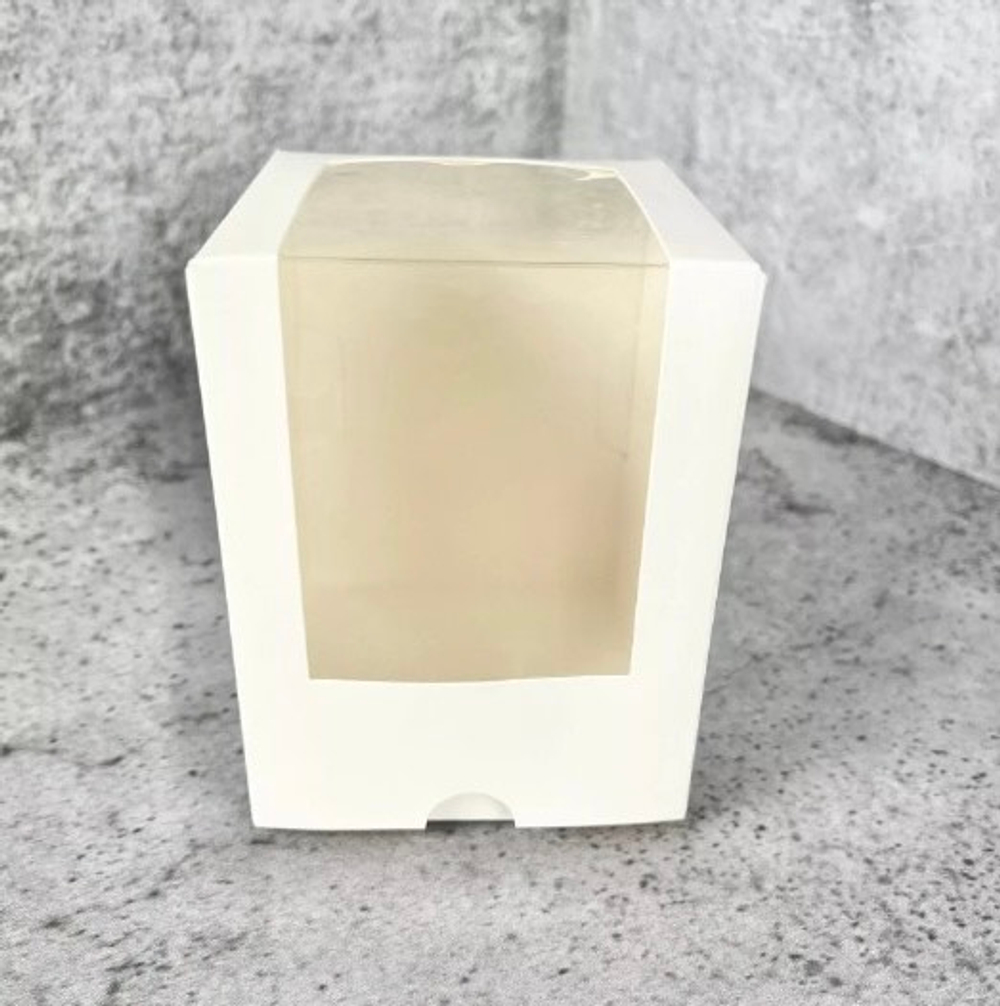 Коробка для десертов без ложемента 125*90*90 мм (белая)