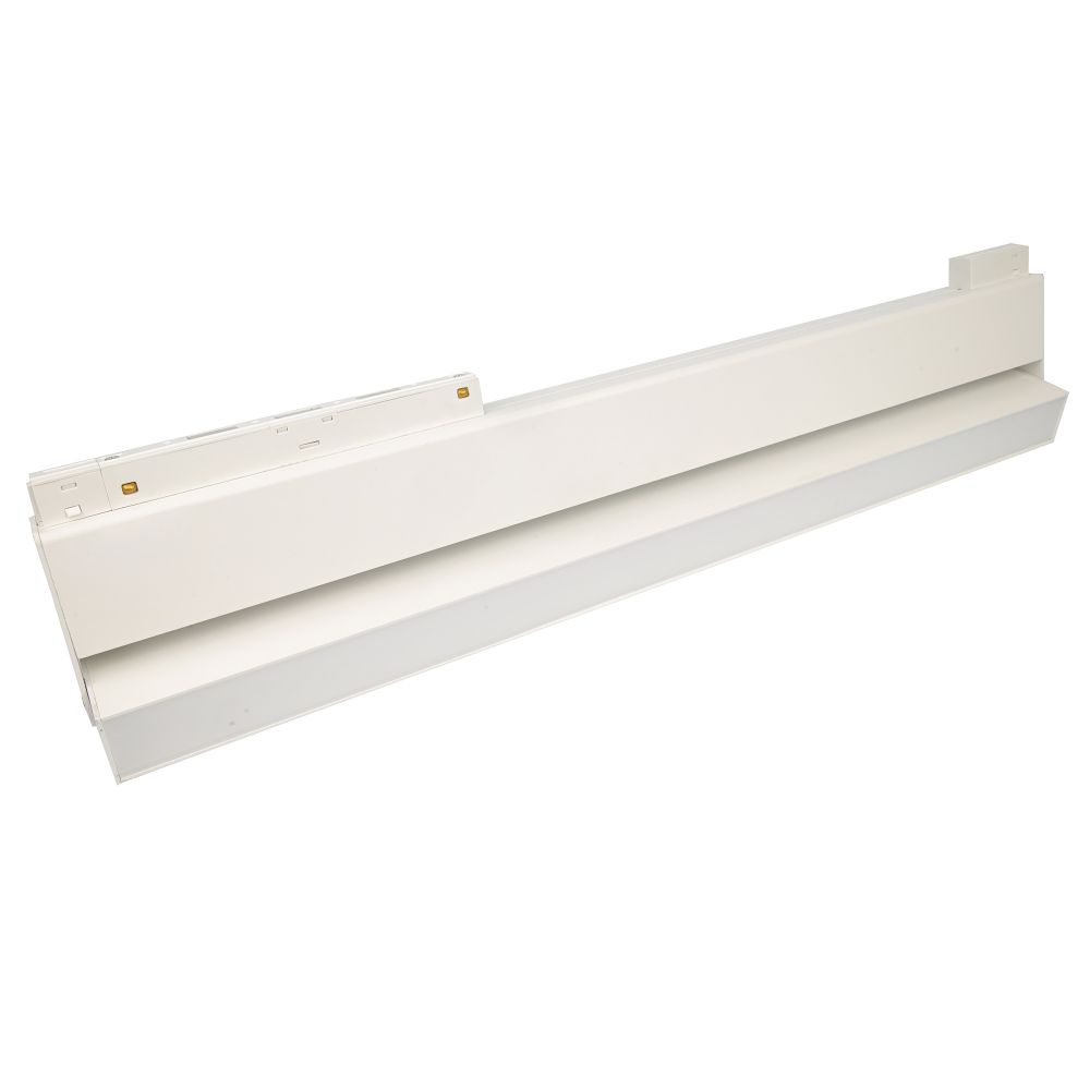 ULB-M80-22W-4000K-35 WHITE Светильник-прожектор линейный светодиодный трековый. Для магнитных шинопроводов. 2000 Лм. Белый свет 4000К. Черный. ТМ Uniel