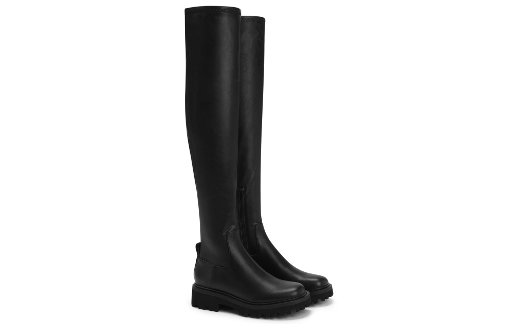 CHARLES&KEITH PU Over the knee Boots 4.5cm Women"s