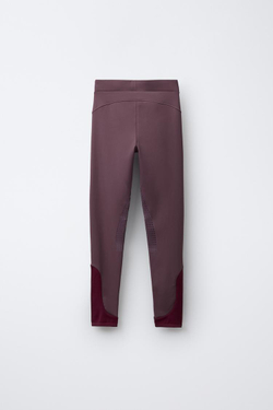 ZARA ЛЕГГИНСЫ ДЛЯ ВЕРХОВОЙ ЕЗДЫ, СВЕТЛО-БОРДОВЫЙ