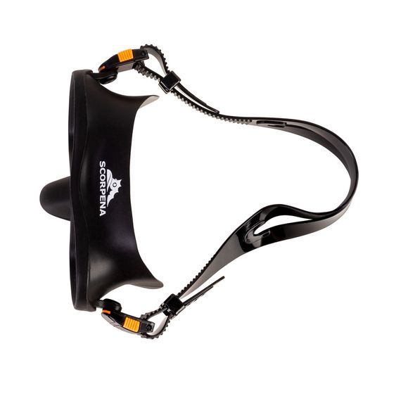 Маска Scorpena N3 безрамная черная