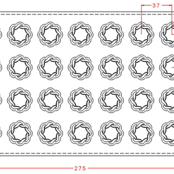 310 | Форма для шоколадных конфет (275*175 мм)