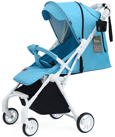 Детская прогулочная коляска Nuovita Sfera Морской светлый, Белый