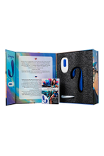 Синий вибратор для пар Langou с управлением через приложение (Цвет: синий)