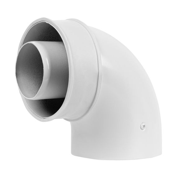 Отвод коаксиальный промежуточный Royal Thermo 60/100, 90 гр. M/M, подкл. через хомут купить в Москве и Московской области по низкой цене с доставкой по России — (1) Отвод коаксиальный промежуточный Royal Thermo 60/100, 90 гр. M/M, подкл. через хомут — (1)