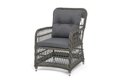 "Цесена" кресло плетеное из искусственного ротанга, цвет графит