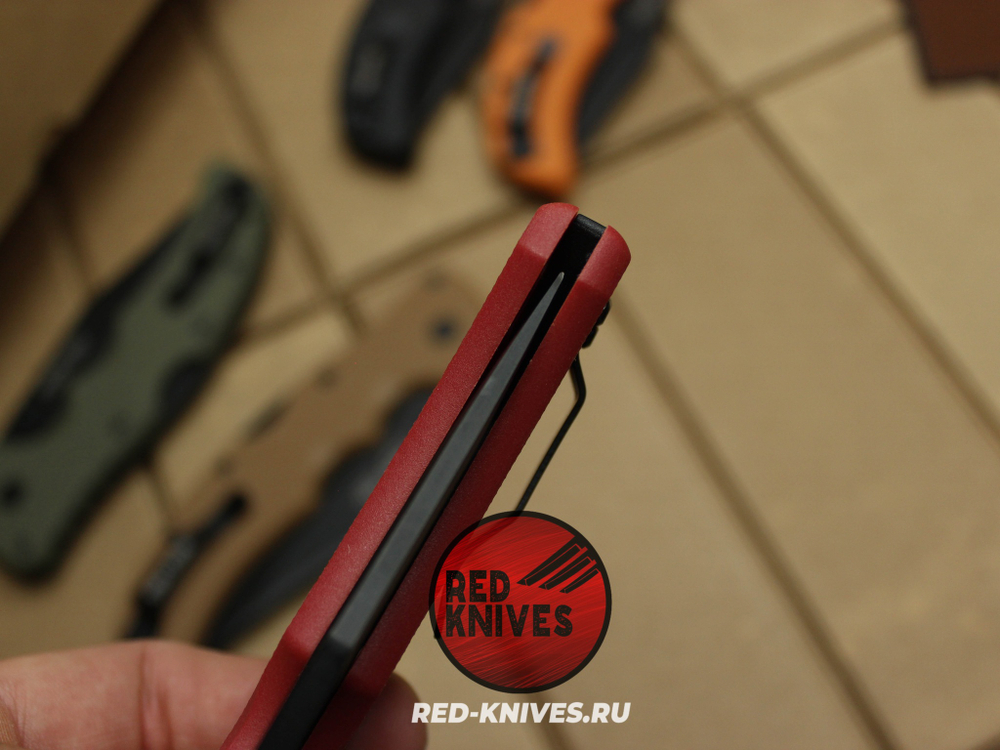 Нож Cold Steel Recon 1 LTW - рукоять бургунди нейлон, клинок черный RK/Н11