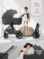 Коляска модульная Sweet Baby SBL Elegante Therma (Colore) Dark Grey
