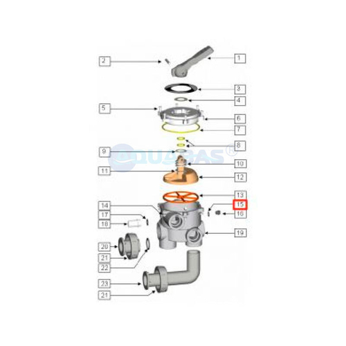 Гайка крепежная вентиля IML PS-6103/6104 к фильтру с боковым подсоединением (PS610110)