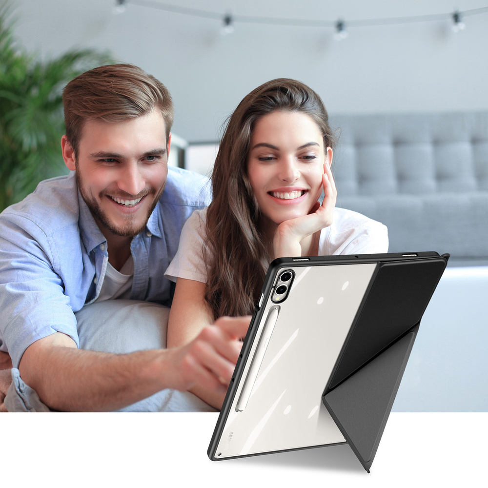 Чехол книжка от Dux Ducis для Samsung Tab S10+, S9+, S9 FE+, серия Magi Series Case, с держателем Pencil и функцией автоматического перехода в спящий режим