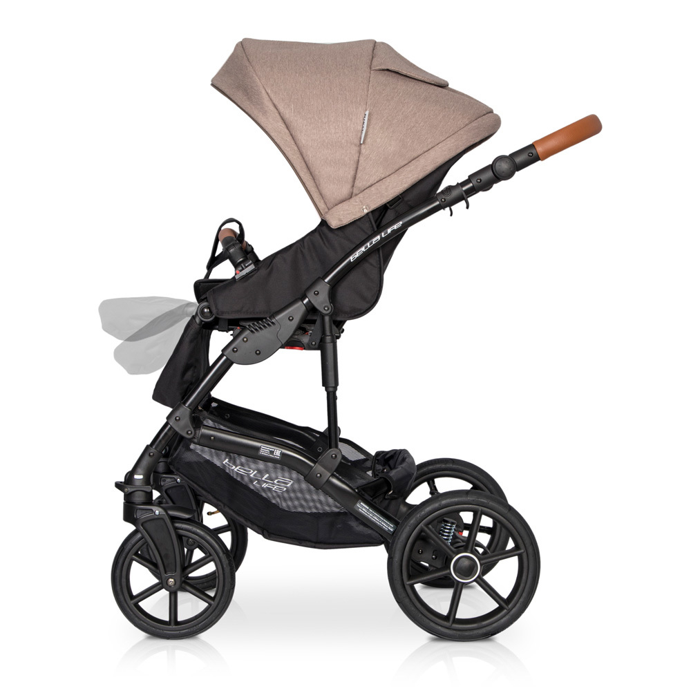Коляска  BELLA LIFE (2 в 1) (RIKO BASIC) 05 Mokka (коричневый)