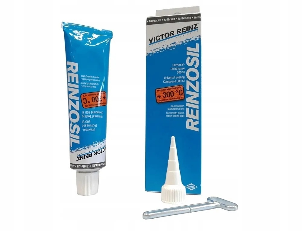 Герметик (формирователь прокладок) Victor Reinz 703141410, Reinzosil +300 C, 70 ml. Черный