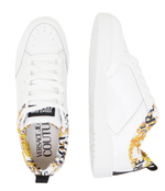 Кожаные кроссовки Versace Jeans Couture - белый(76YA3SD6ZPA55)