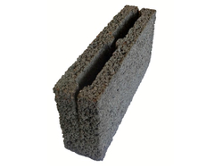 Керамзитоблок М50 390х90х188 перегородочный пустотелый, ВЗКСМ