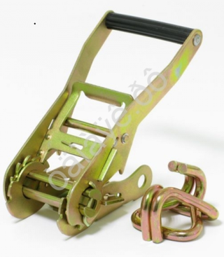 Храповый механизм и 2крюка для ремня стяжки груза 50мм 900гр 375ма