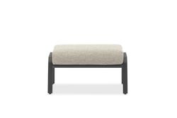 Malmo, пуф антрацит/светло-серый, алюминий/олефин