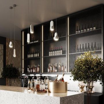 7010/1A L-VISION ODL25 235 Подвесной светильник серый/керамогранит IP20 LED 1*5W 3000K 220V PIETRA